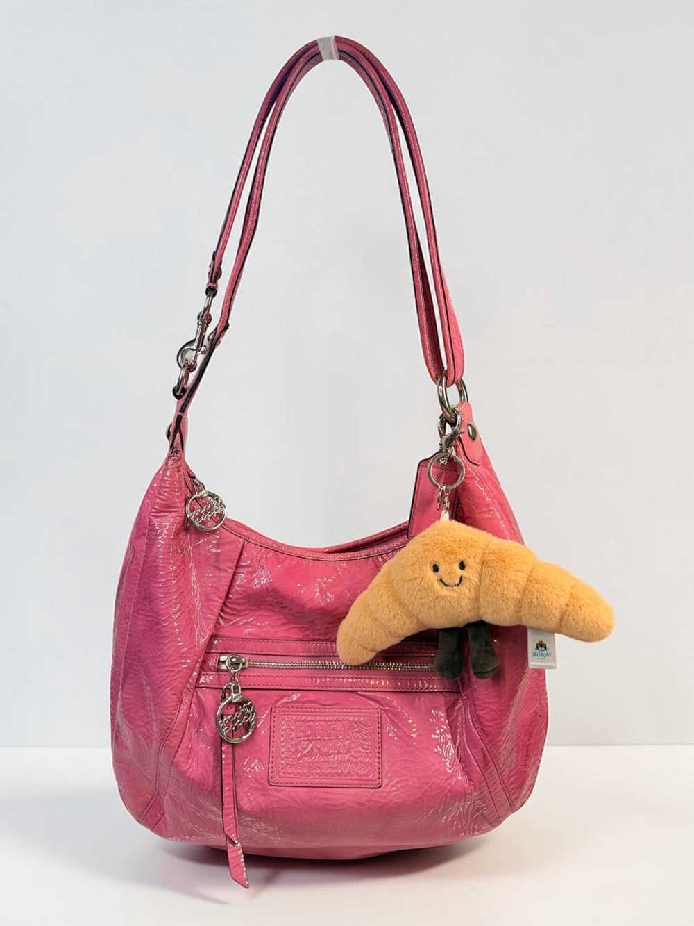 💖 Coach Barby Pink Poppy Hobo Ergo Bag 16723